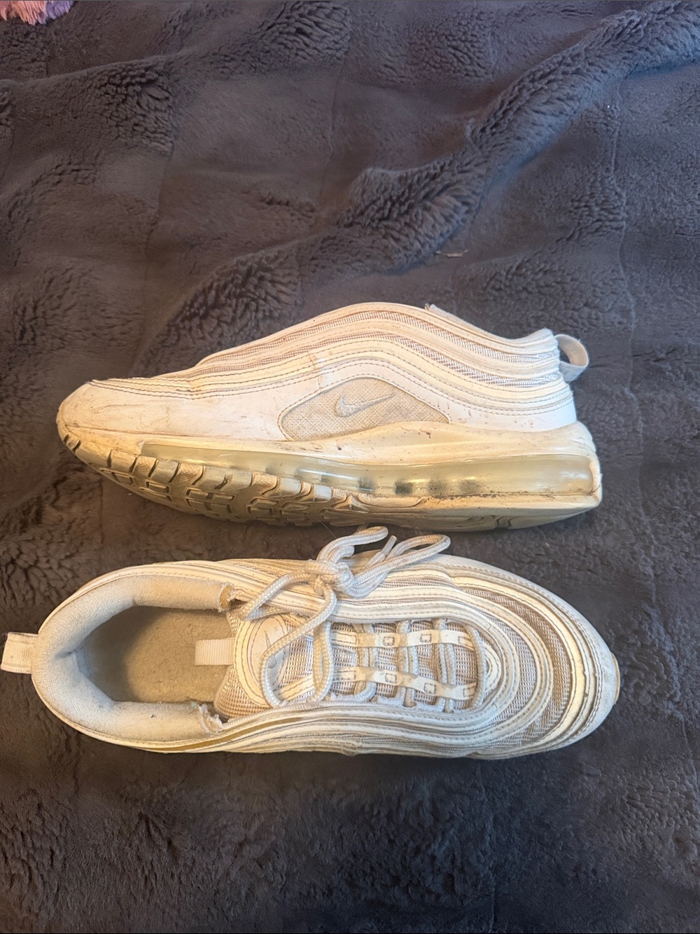 Nike womens White/Tan Air Max Inspired Sneakers